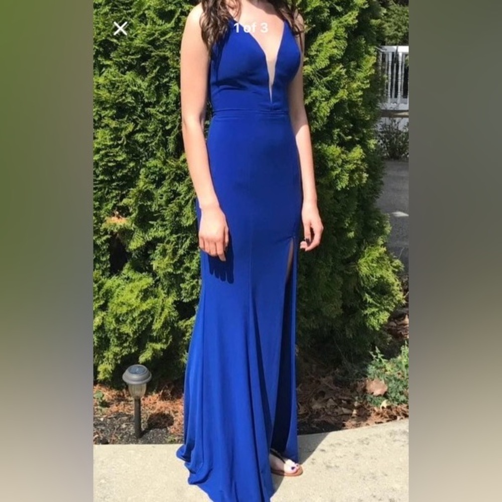 Faviana Royal Blue Prom Dress